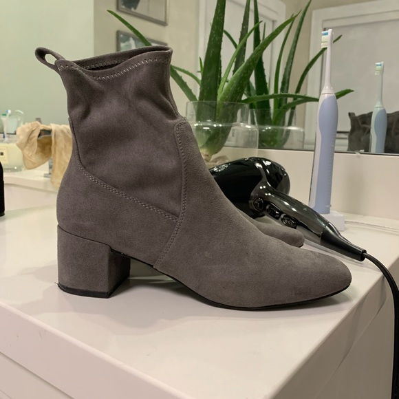 Aldo grey microfibre boots - Picture 2 of 6
